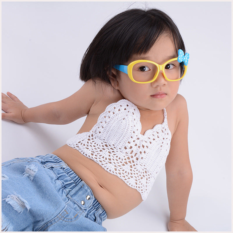 Kids Toddler Girls Beach Swimming Handmade Cotton Top