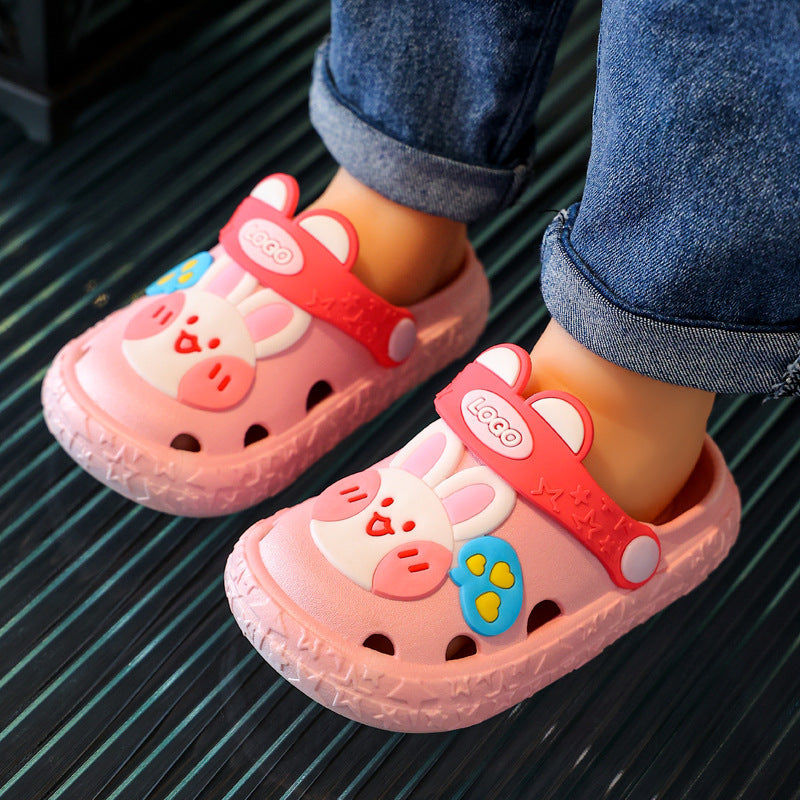 Children Kids Baby Fashion Girls Boys Casual Cute Cartoon Soft Bottom Slippers Shoes