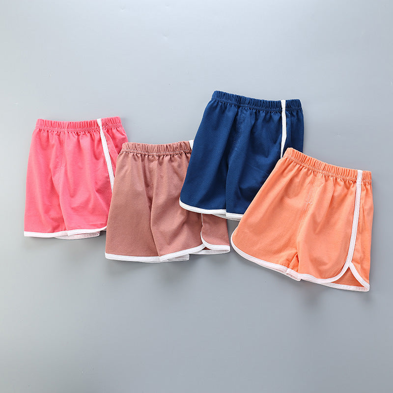 Kids Basic Elastic Casual Beach Shorts