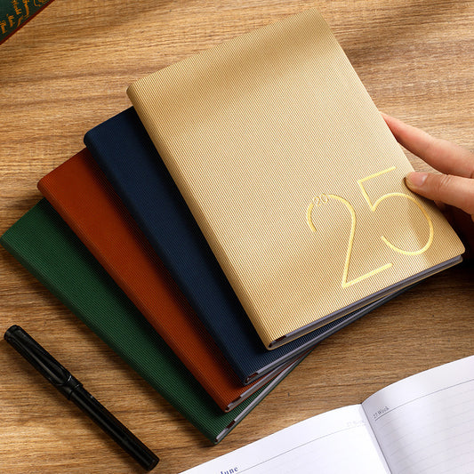 2025 Simple Solid Color Daily Notebook