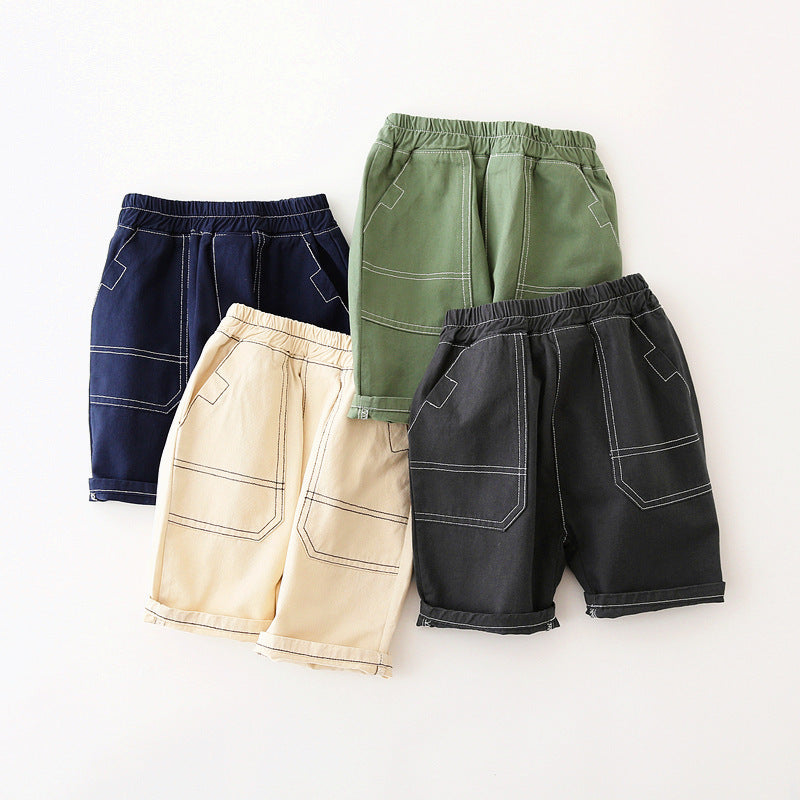 Kids Toddler Boys Casual Cute Solid Color Shorts