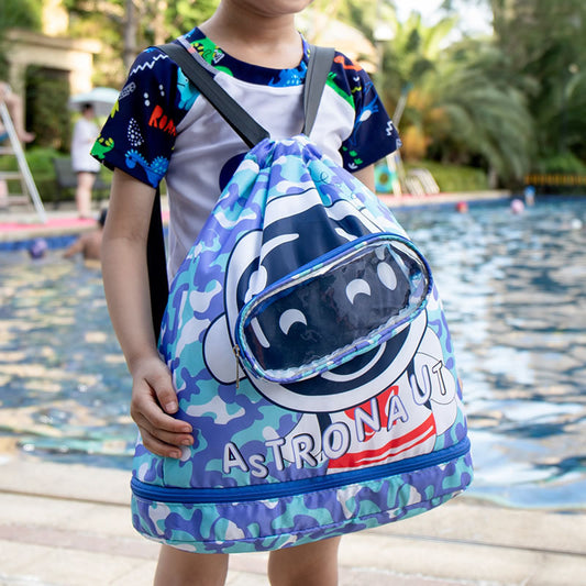 Waterproof Kids Swimming Storage Bag Dry And Wet Separate Storage Backpack
