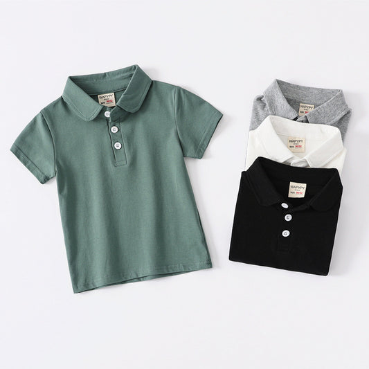 Children Kids Toddlers Boys Short Sleeve Polo Shirt