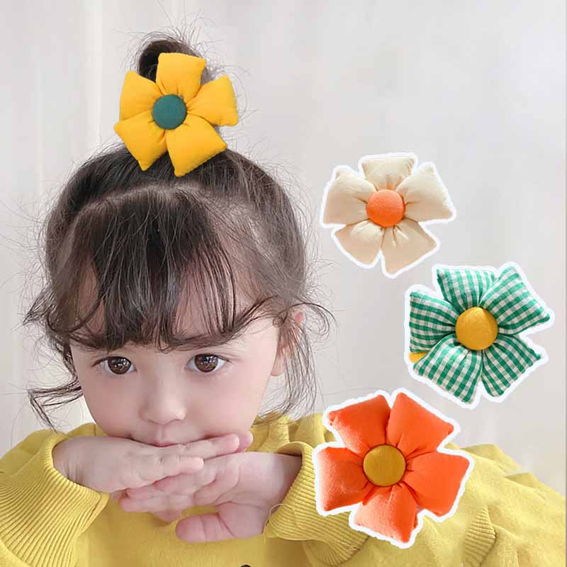 Kids Girls Cute Sweet Flower Hair Rings