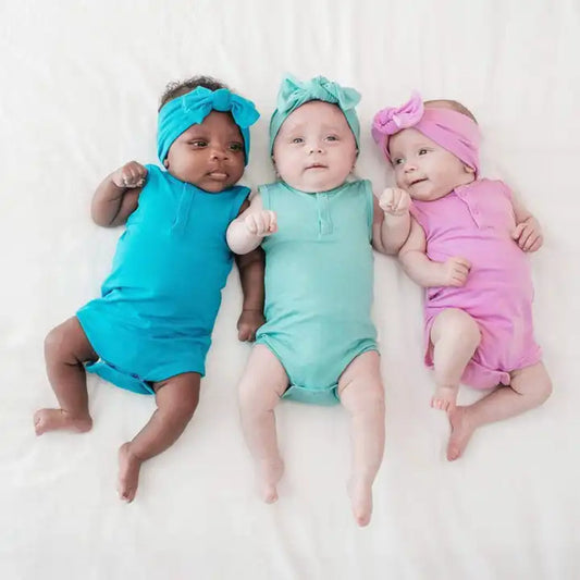 Kids Baby Boys Girls Casual Cute Solid Color Sleeveless Romper