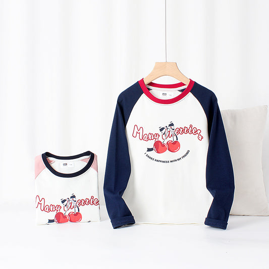 Kids Toddler Big Girls Casual Cute Alphabet Print Long Sleeve T-Shirt