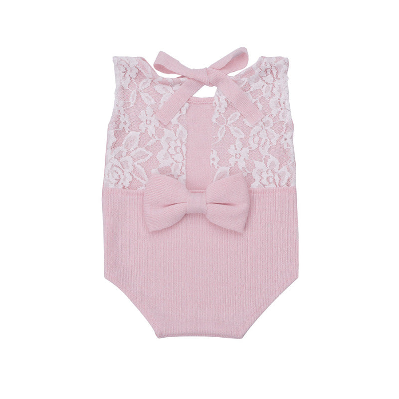 Toddler Baby Infant Newborn Lace Bodysuit Photography