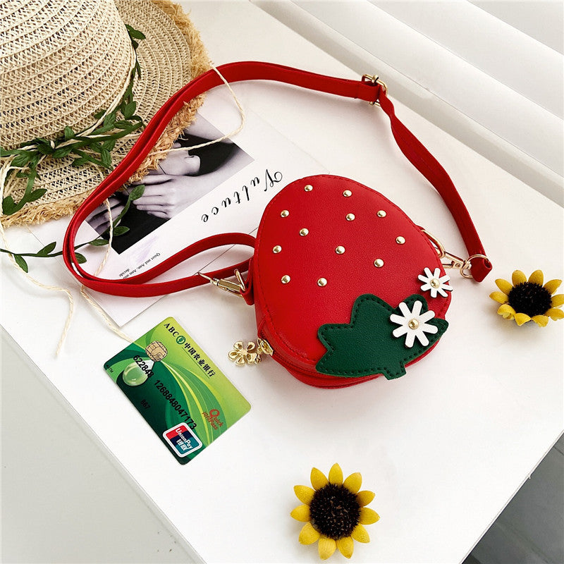 Kids Casual Cute Strawberry Crossbody Bag