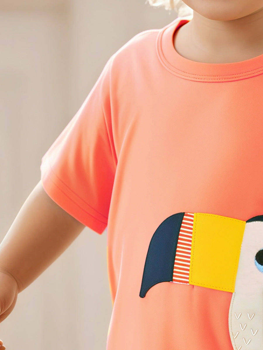 Kids Toddler Unisex Casual Cartoon Short Sleeve T-Shirt