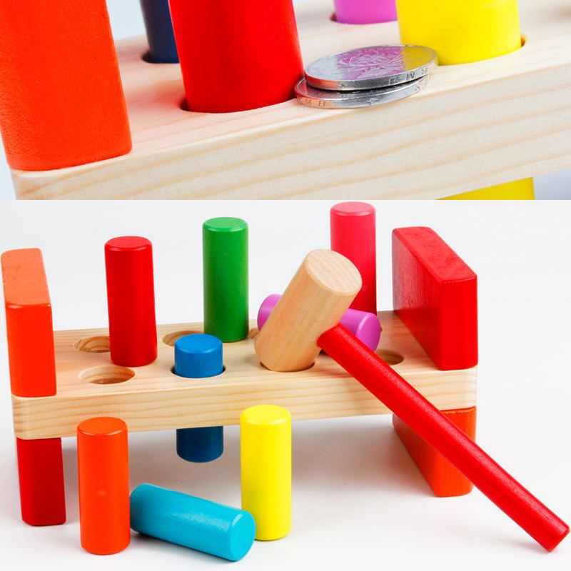 Children Kids Baby Fashion Development Beat Tru Wooden Toys