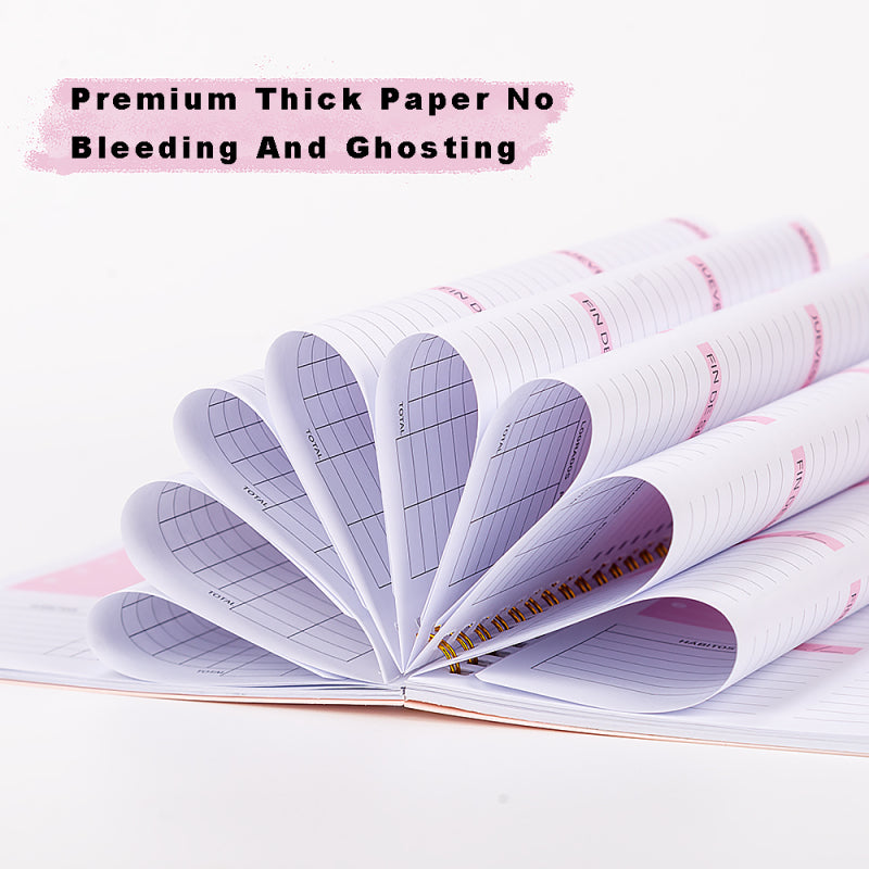 88 Pages A5 Agenda Planner Notebook Diary Weekly Monthly Planner Schedules Organizer Notebook For School Stationery Officer