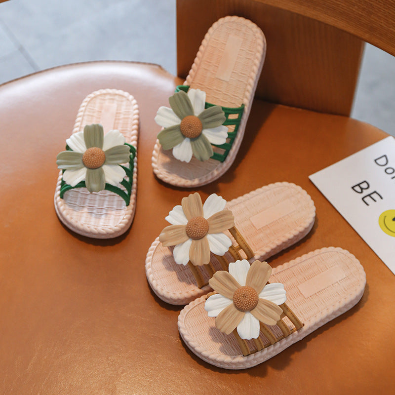 Kids Fashion Cute Non-Slip Soft Bottom Slippers