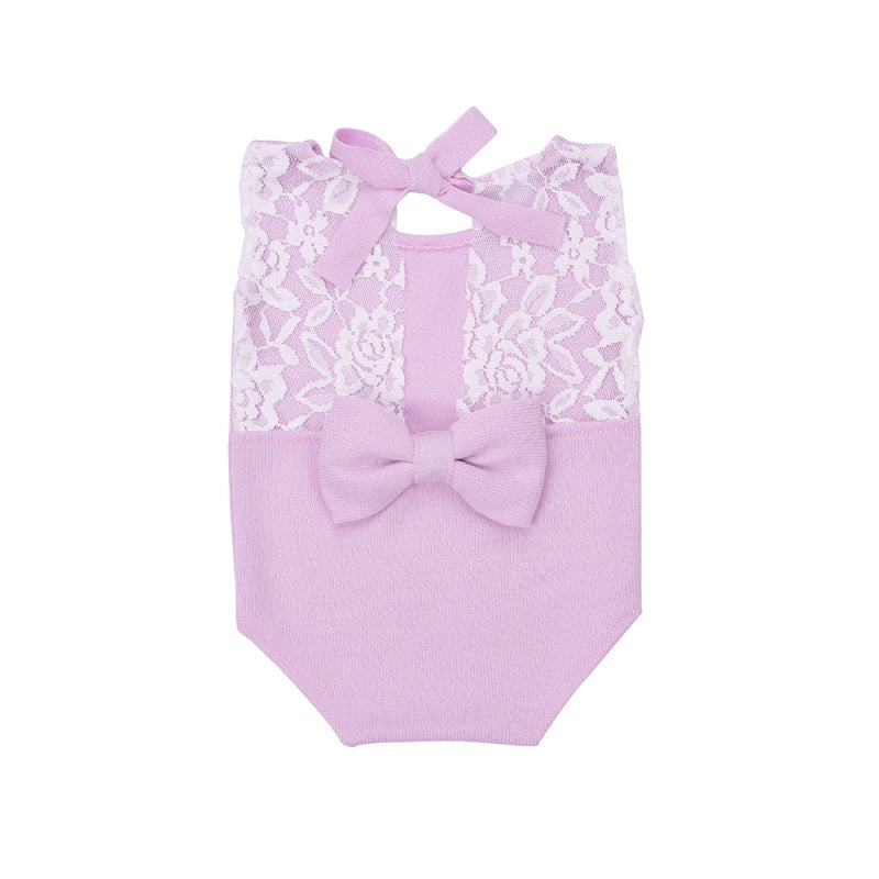 Toddler Baby Infant Newborn Lace Bodysuit Photography