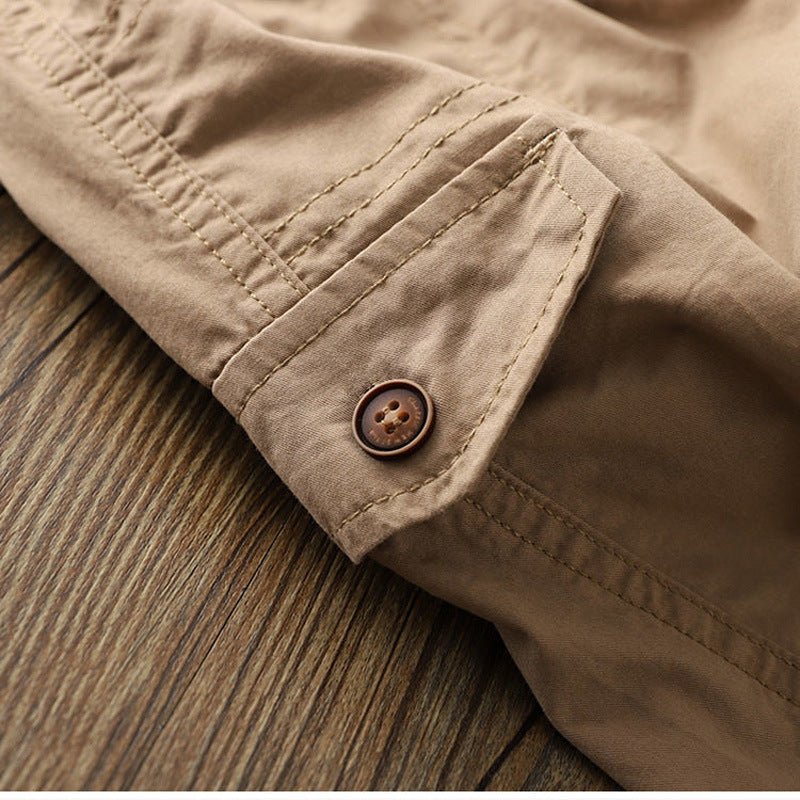Kids Boys Casual Solid Color Pocket Elastic Waist Shorts