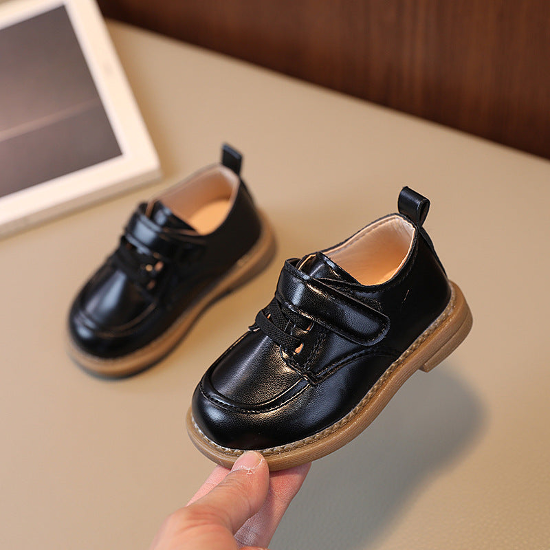 Kids Boys Girls Velcro Flat First Walkers Shoes