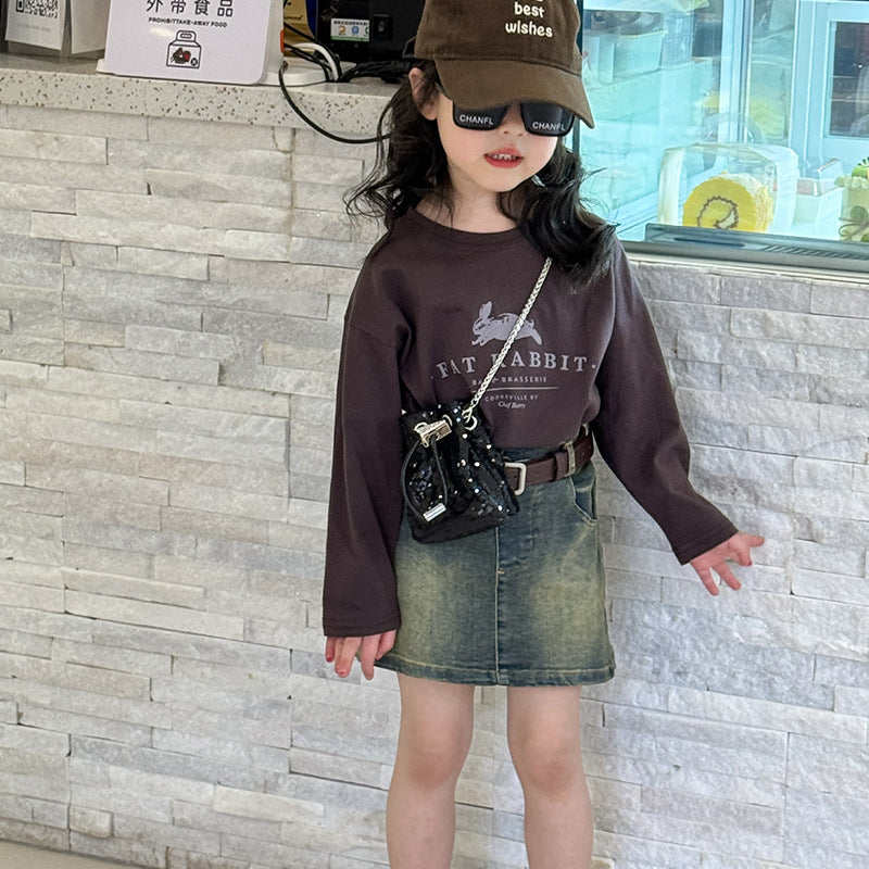 Children'S Fashion Sequin Drawstring Bucket Bag