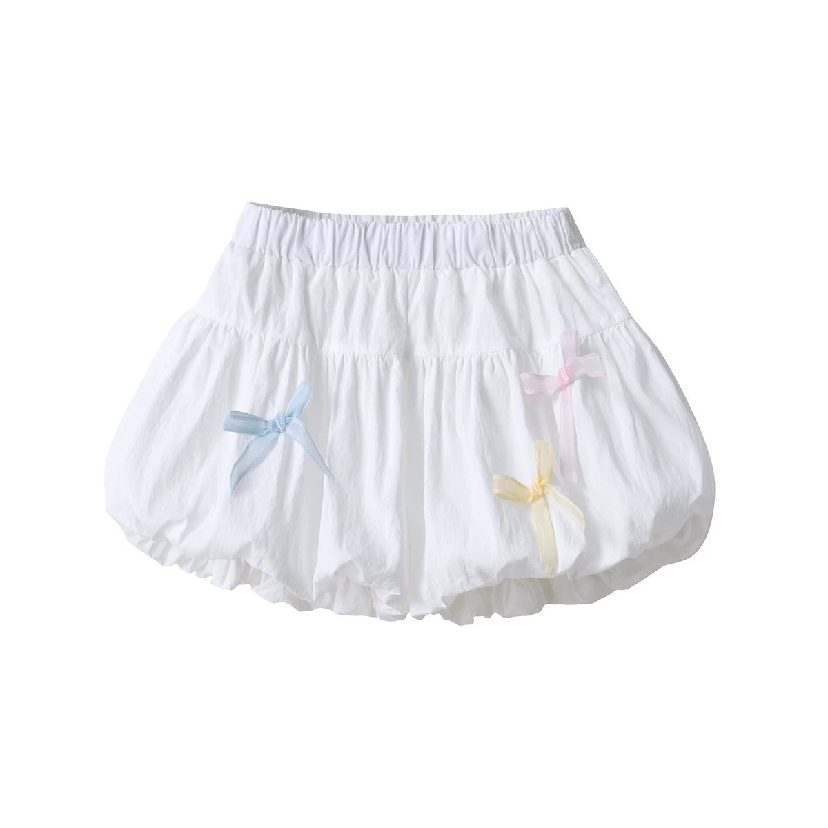 Little Girl Summer Solid Color Bow Sweet Shorts