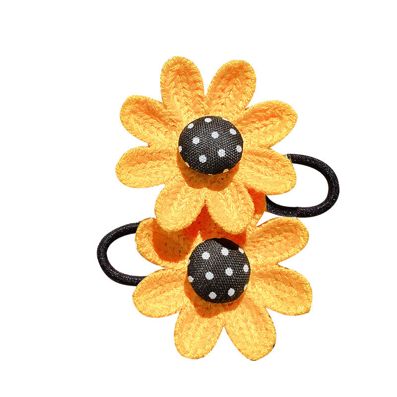 Children Cute Smiley Sunflower Hair Accessories