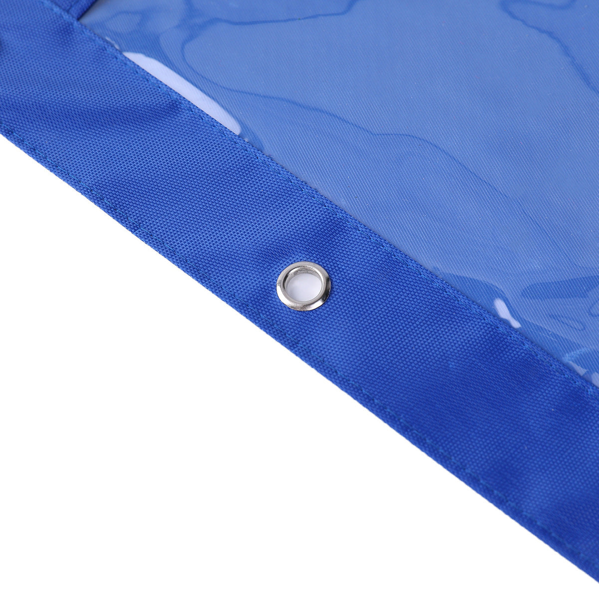 Fashion Simple Solid Color Three-Hole Oxford Fabric Large Capacity Pencil Bag