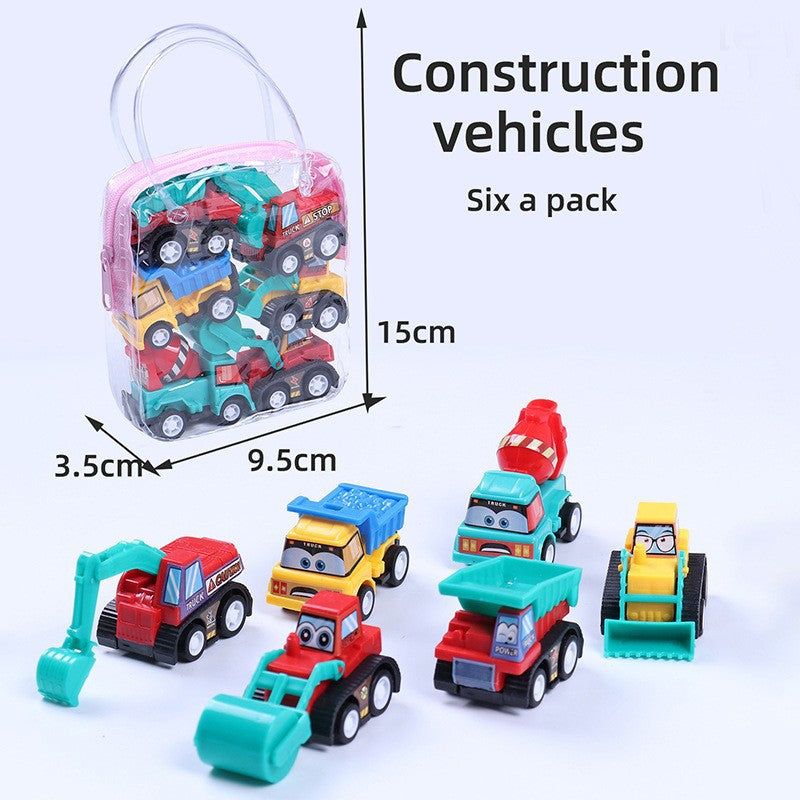 Kids Cartoon Mini Inertia Back Toy Car