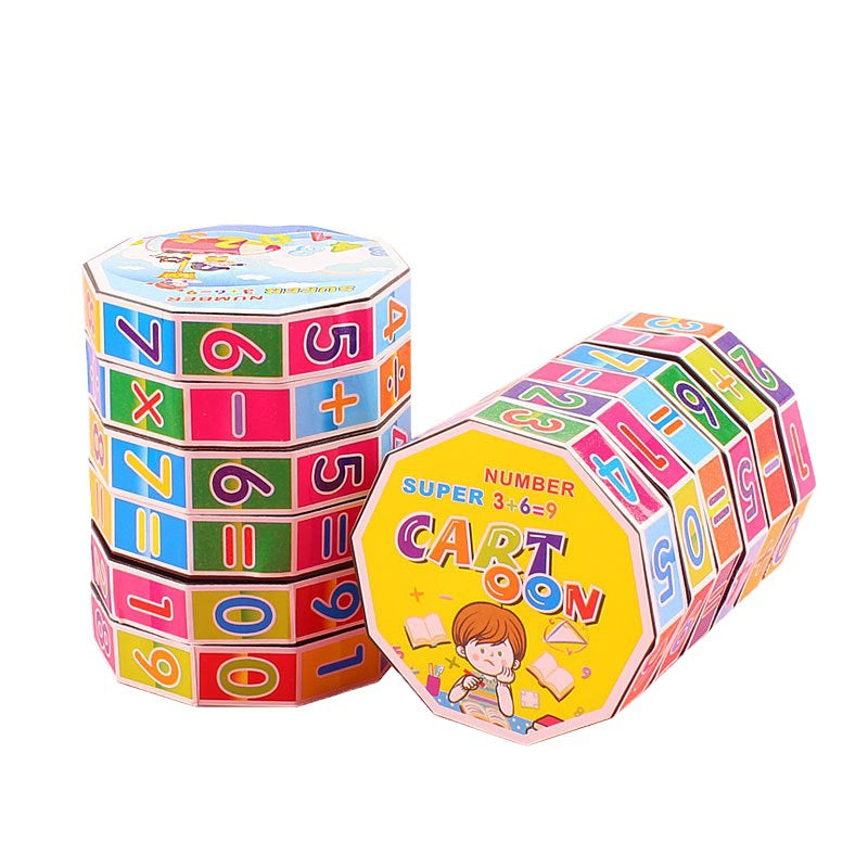 Cylindrical Digital Rubik'S Cube Children'S Rubik'S Cube Educational Toys