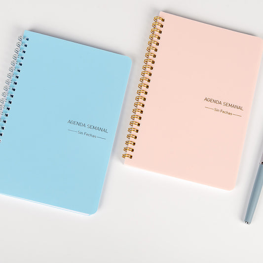 A5 Planning Spanish Coil Book Matte Transparent Notebook