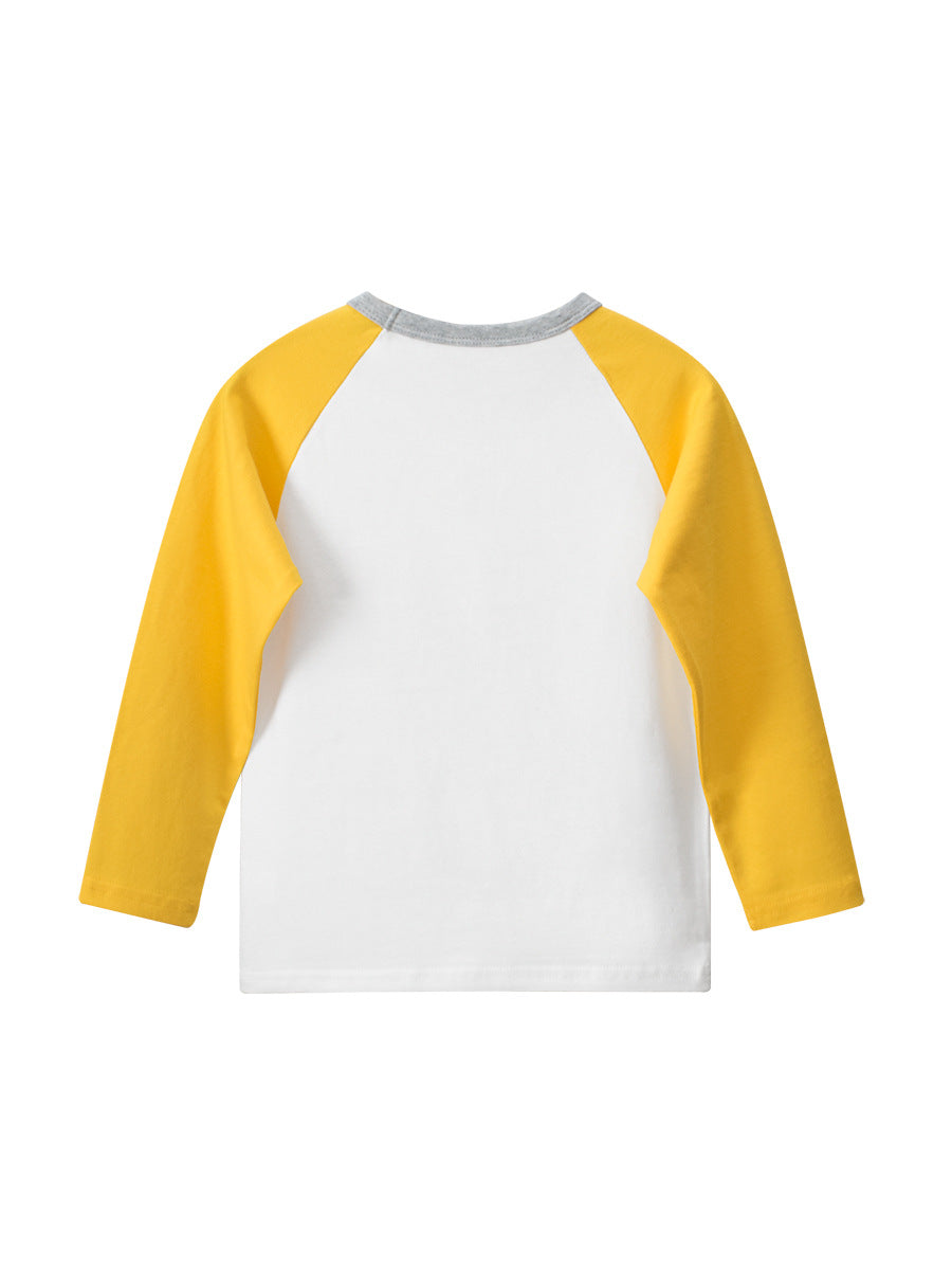 Boy Casual Cartoon Print Long Sleeve T-Shirt