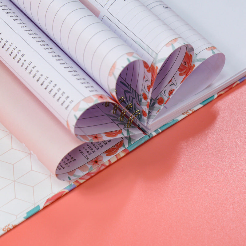 Weekly Plan Book A5 Full English Notebook Schedule Book Daily Plan Coil Notebook