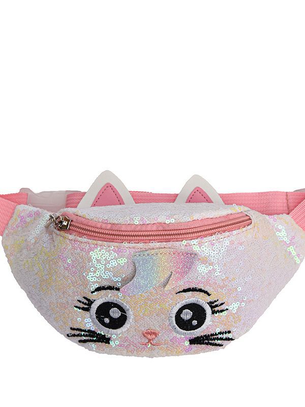 Kids Casual Cute Cartoon Sequins Waist Chest Bag
