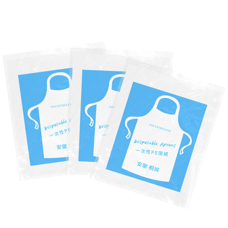 25pcs Children Disposable Painting Anti-Dirty Plastic Transparent Apron