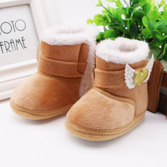 Toddlers Newborn Baby Girls Soft Bottom Non-Slip Boot Shoes
