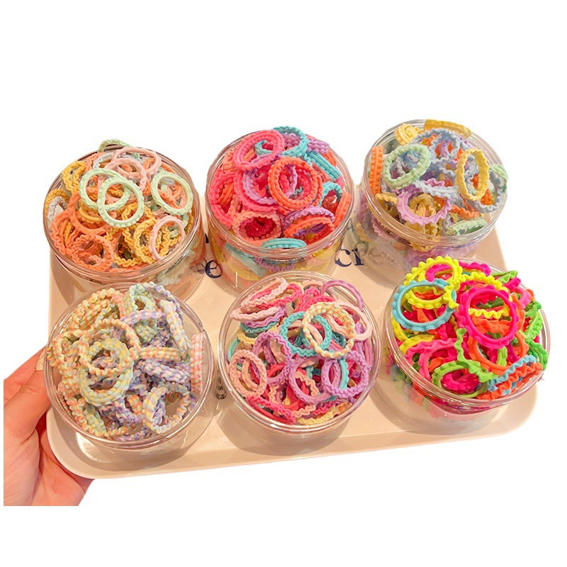 Kids Girls Cute Sweet Multicolor Hair Rings
