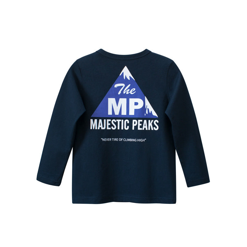 Children Kids Toddlers Fashion Boys Letter Print Long Sleeve T-Shirt