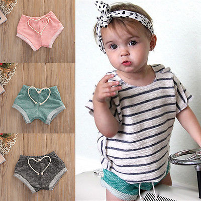 Baby Basic Solid Color Elastic PP Shorts