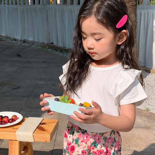 Kids Toddler Girls Fashion Casual Cute Solid Color Short Sleeve T-Shirt
