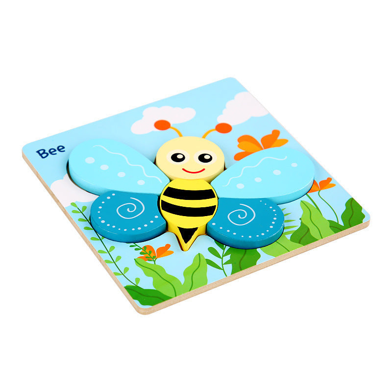 Wooden Children Three-Dimensional Puzzle Intelligence Toys