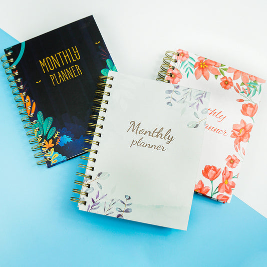 88 Pages A5 Agenda Planner Notebook Diary Weekly Monthly Planner Schedules Organizer Notebook For School Stationery Officer