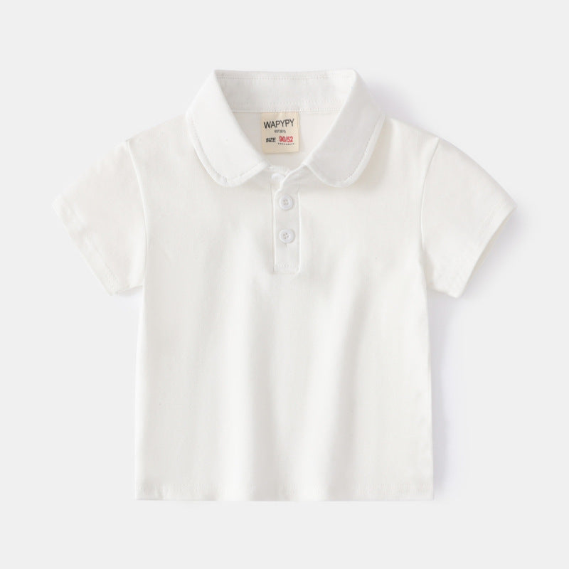 Children Kids Toddlers Boys Short Sleeve Polo Shirt