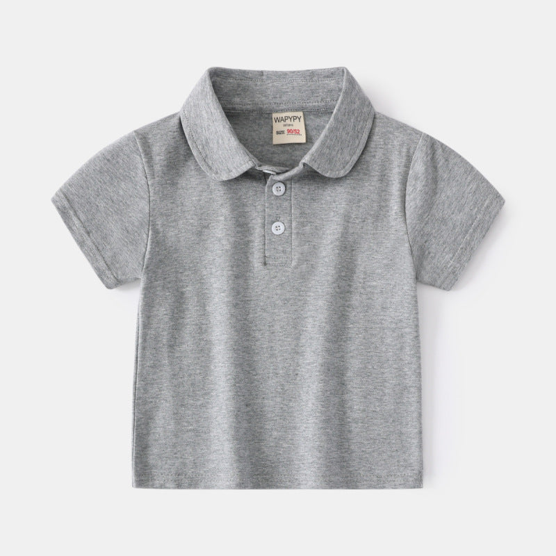 Children Kids Toddlers Boys Short Sleeve Polo Shirt