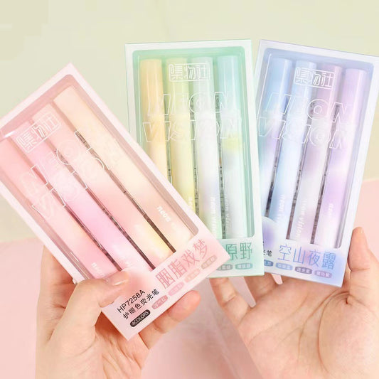 Fashion Gradual Color Highlighter Mark Pen 4pieces/Set