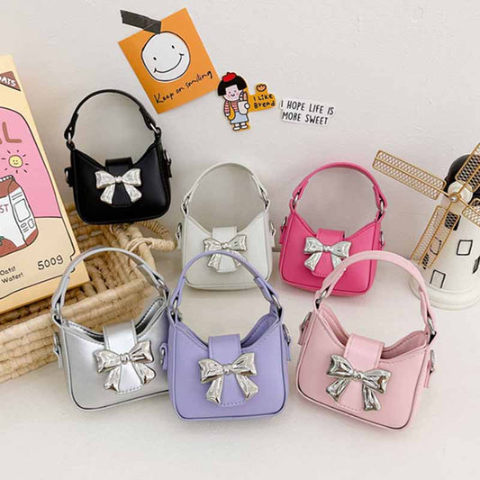 Kids Casual Cute Bow Chain Crossbody Bag