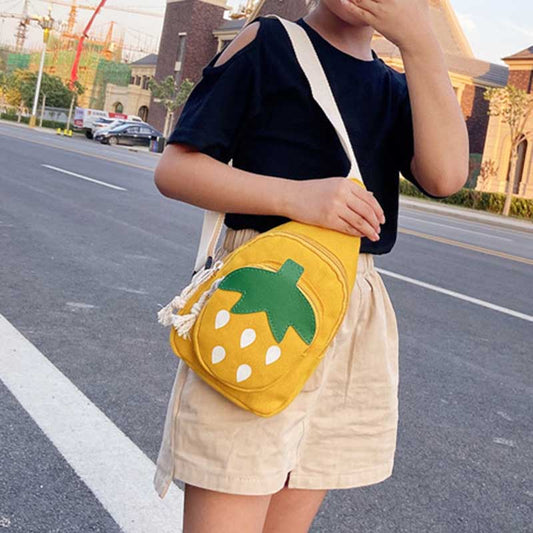 Kids Unisex Cute Canvas Chest Bag