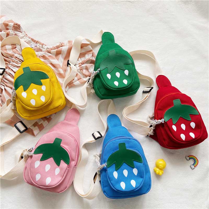 Kids Unisex Cute Canvas Chest Bag