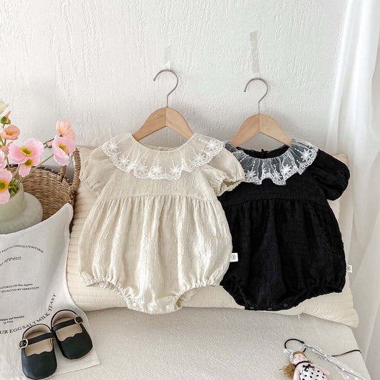 Kids Baby Girls Casual Cute Short Sleeve Romper
